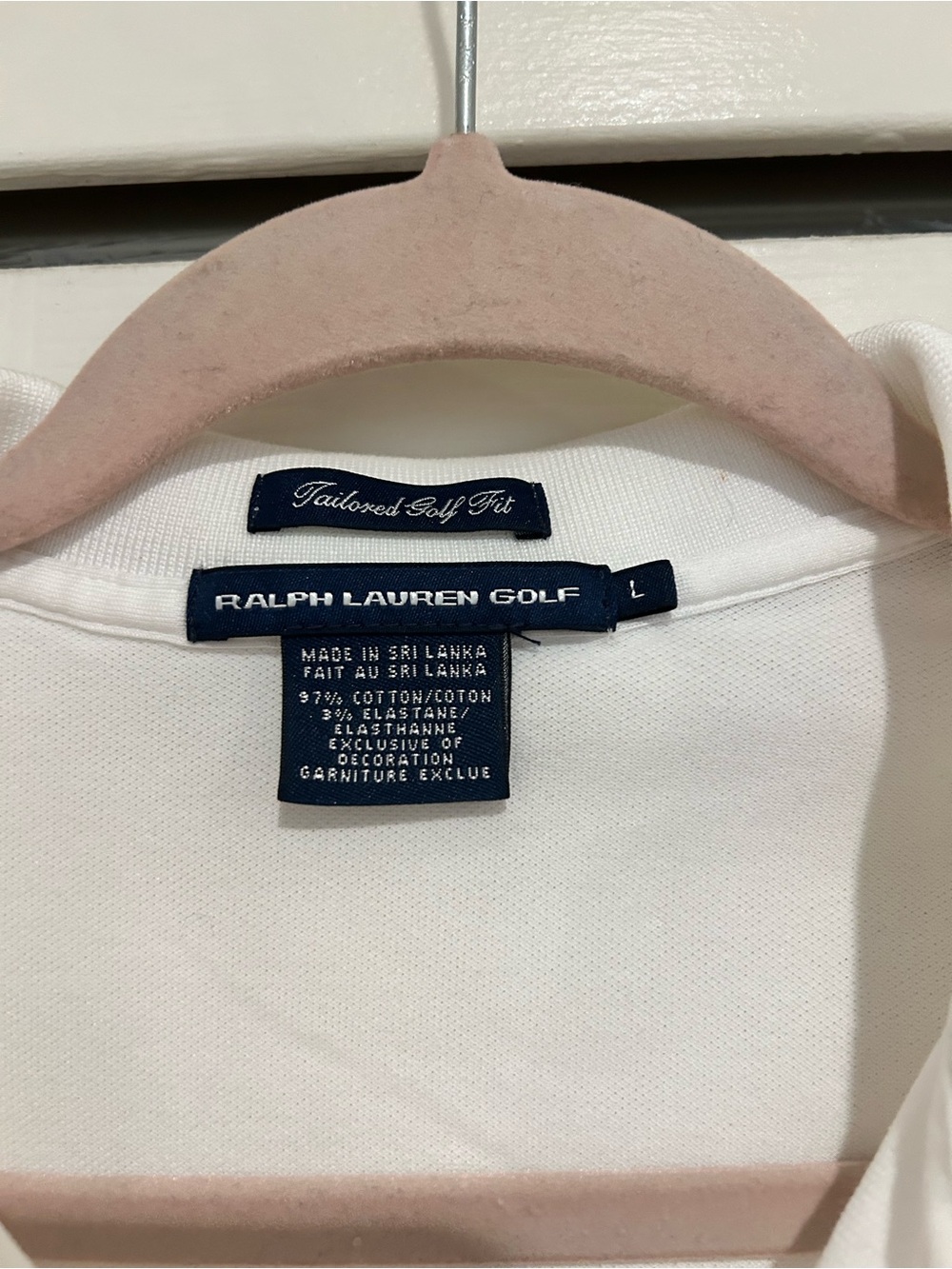 Lot of 2 Ralph Lauren Blue & White Golf Polos size large - Picture 7 of 9
